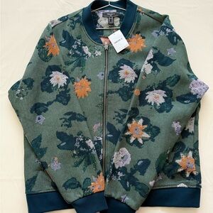 Forever 21 Green Floral Jacket